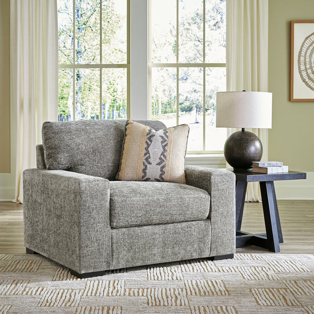Furniture City Houma - Ashley Furniture - Dunmor Oversized Chair - Chair and a Half / Graphite - 2490423