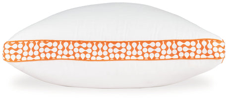 Zephyr 2.0 - 3-in-1 Pillow (Set of 6) - White / Orange