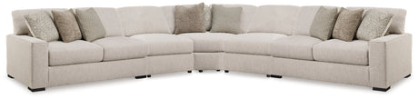 Furniture City Houma - Ashley Furniture - Ballyton 5-Piece Sectional - 5-Piece Sectional / Sand - 25102S3