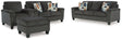 Furniture City Houma - Ashley Furniture - Erinslane Sofa, Loveseat, Chair and Ottoman - Sofa, Loveseat, Chair and Ottoman - 25206U3