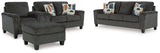 Erinslane Sofa, Loveseat, Chair and Ottoman