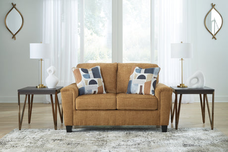 Furniture City Houma - Ashley Furniture - Erinslane Loveseat - Loveseat / Honey - 2520735