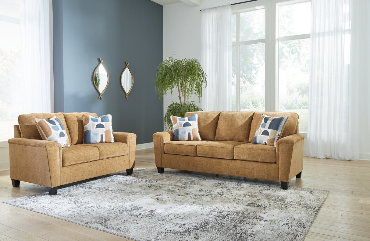 Furniture City Houma - Ashley Furniture - Erinslane Sofa and Loveseat - Sofa and Loveseat / Honey - 25207U1