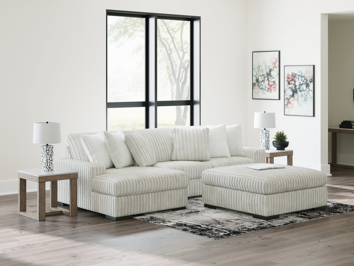 Furniture City Houma - Ashley Furniture - Stupendous Sectional - LAF 2-Piece Sectional with Chaise / Alloy - 25903S7