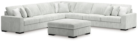 Stupendous 5-Piece Sectional and Ottoman