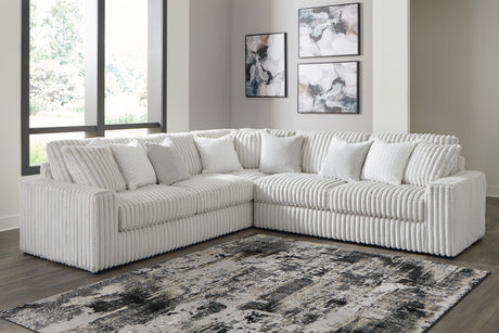 Furniture City Houma - Ashley Furniture - Stupendous Sectional - RAF 5-Piece Sectional with Chaise / Alloy - 25903S8