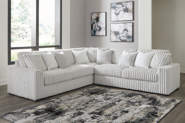 Furniture City Houma - Ashley Furniture - Stupendous Sectional - RAF 5-Piece Sectional with Chaise / Alloy - 25903S8