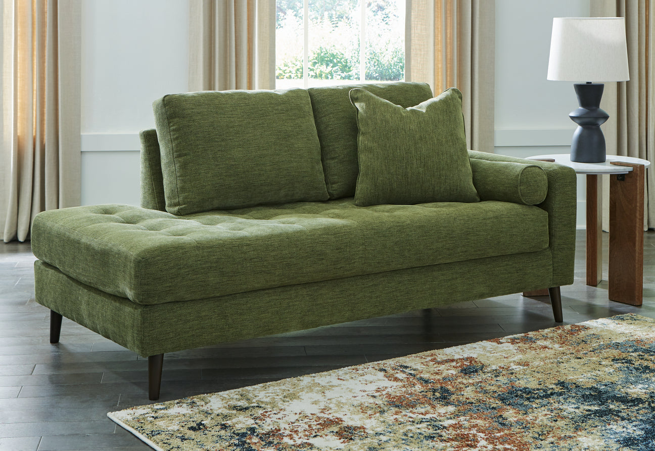 Furniture City Houma - Ashley Furniture - Bixler Right-Arm Facing Corner Chaise - RAF Corner Chaise / Olive - 2610717