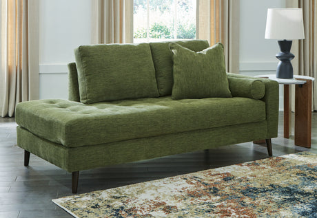 Furniture City Houma - Ashley Furniture - Bixler Right-Arm Facing Corner Chaise - RAF Corner Chaise / Olive - 2610717