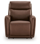 Pincara - Power AutoGlide Recliner With Audio System - Umber