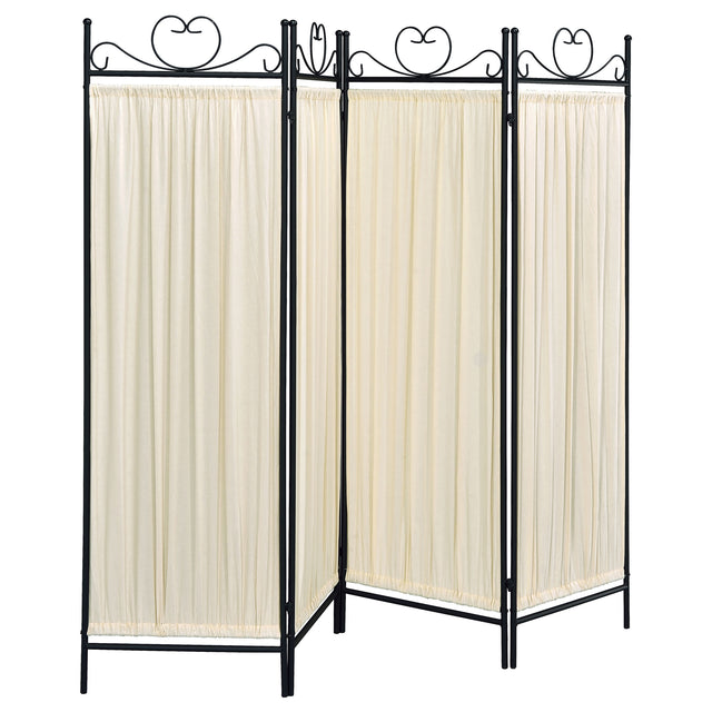 Furniture City Houma - Coaster - Dove 4-Panel Room Divider Folding Shoji Screen Beige - 2710