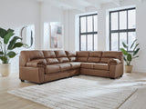 Furniture City Houma - Ashley Furniture - WillowBend 3-Piece Sectional - RAF 3-Piece Sectional / Caramel - PC27704S3