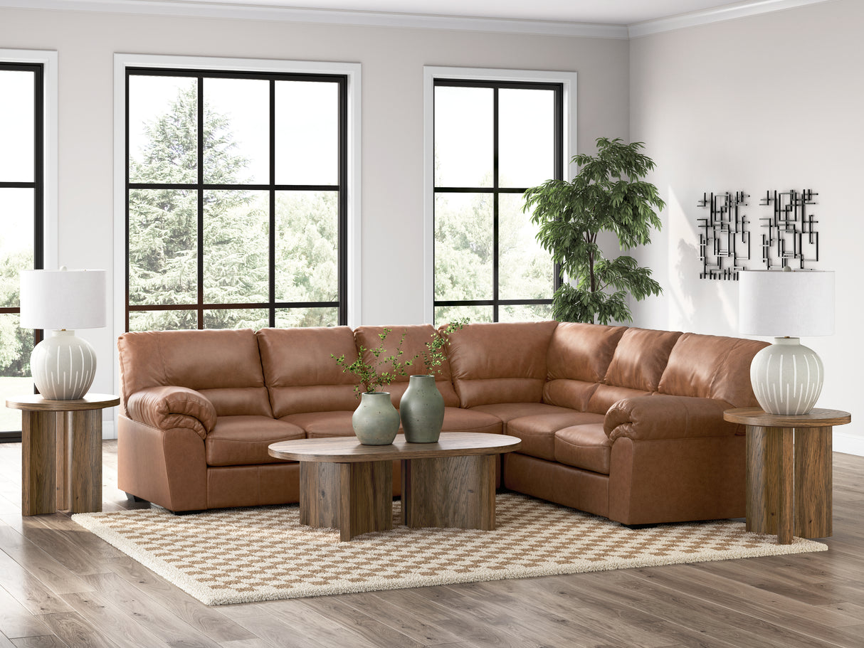 Furniture City Houma - Ashley Furniture - WillowBend Sectional - RAF 3-Piece Sectional / Caramel - PC27704S3