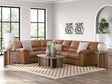 Furniture City Houma - Ashley Furniture - WillowBend 3-Piece Sectional - LAF 3-Piece Sectional / Umber - PC27705S4