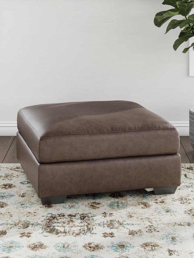 Furniture City Houma - Ashley Furniture - WillowBend Oversized Accent Ottoman - Oversized Accent Ottoman / Caramel - PC2770408