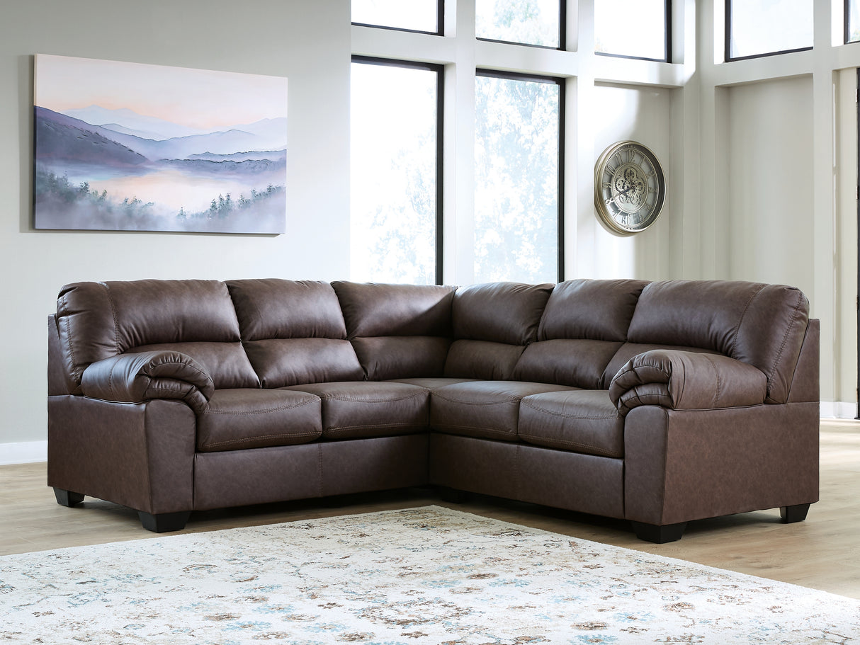 Furniture City Houma - Ashley Furniture - WillowBend 2-Piece Sectional - LAF 2-Piece Sectional / Umber - PC27705S2