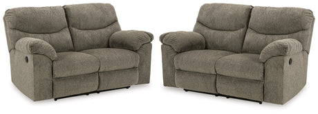Furniture City Houma - Ashley Furniture - Alphons Set of 2 Reclining Loveseats - Set of 2 Reclining Loveseats - 28201U4