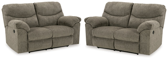 Furniture City Houma - Ashley Furniture - Alphons Set of 2 Reclining Loveseats - Set of 2 Reclining Loveseats - 28201U4