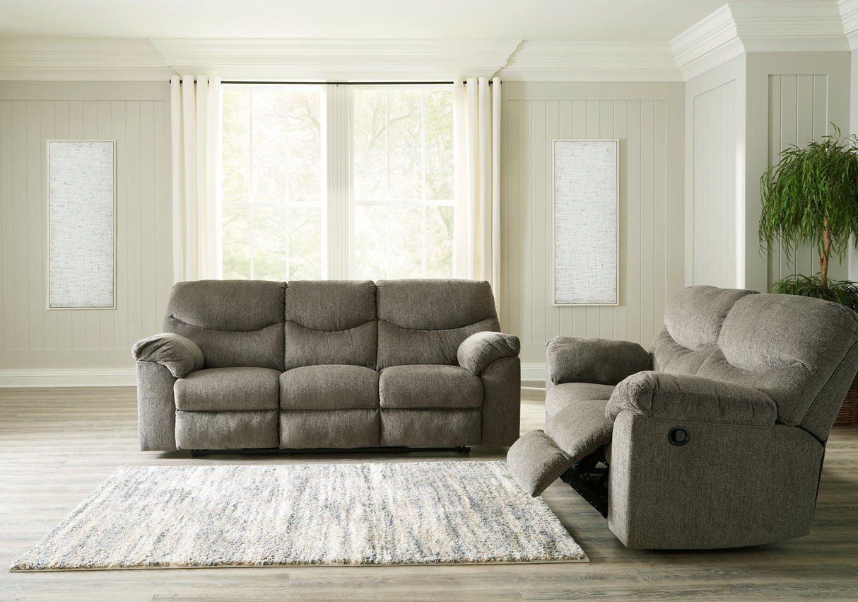 Furniture City Houma - Ashley Furniture - Alphons Reclining Sofa and Loveseat - Reclining Sofa and Loveseat / Putty - 28201U1