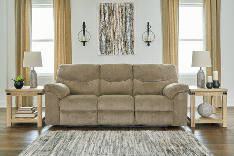 Furniture City Houma - Ashley Furniture - Alphons Reclining Sofa - Reclining Sofa / Putty - 2820188