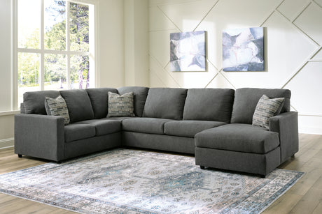 Furniture City Houma - Ashley Furniture - Edenfield 3-Piece Sectional with Chaise - RAF 3-Piece Sectional with Chaise / Linen - 29004S1