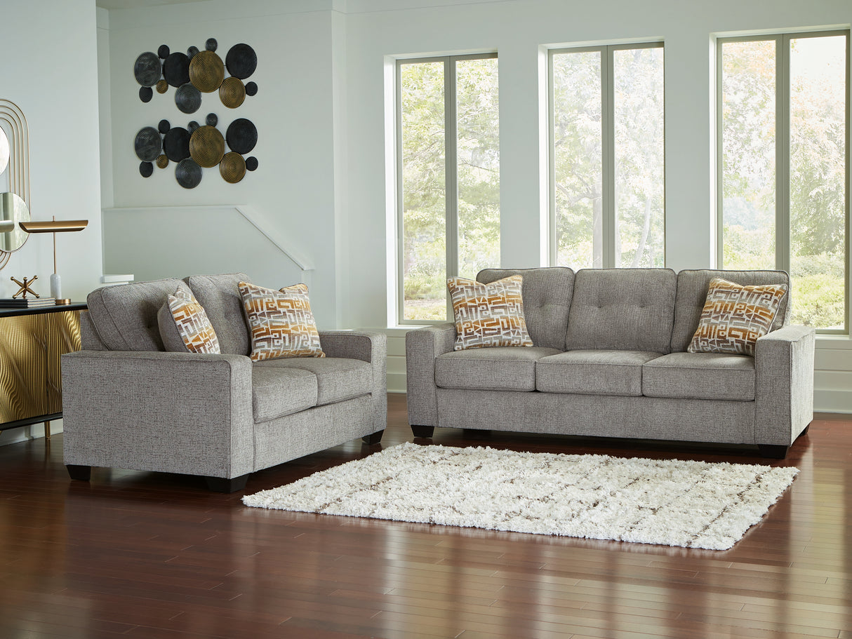 Furniture City Houma - Ashley Furniture - Larimer Sofa and Loveseat - Sofa and Loveseat / Iron - PC29204U1