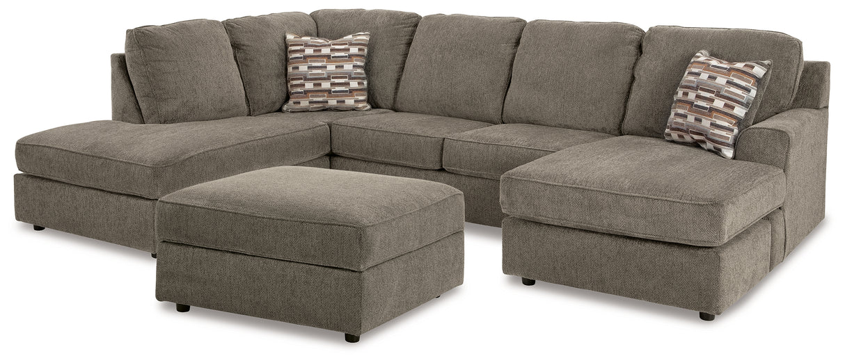 Furniture City Houma - Ashley Furniture - O'Phannon 2-Piece Sectional and Ottoman - 2-Piece Sectional and Ottoman - 29402U1