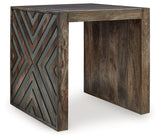 Dreggan - Square End Table - Brown