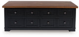 Wildenauer - Lift Top Cocktail Table - Brown / Black