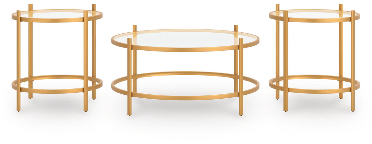 Pearlox - Occasional Table Set (Set of 3) - Gold