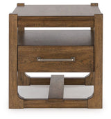 Cabalynn - Square End Table - Light Brown