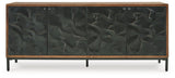 Dorannby - Accent Cabinet - Black / Brown