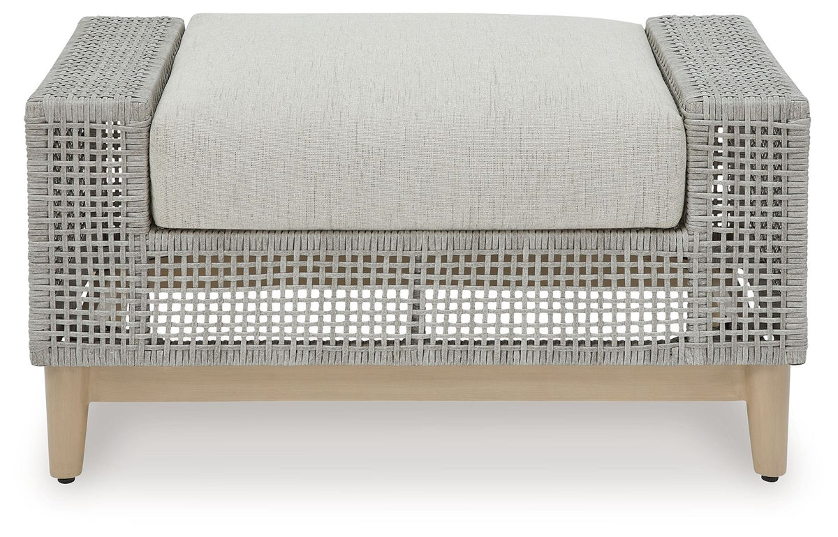 Seton Creek - Ottoman With Cushion - Gray
