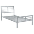 Furniture City Houma - Coaster - Cooper Metal Twin Open Frame Bed Silver - 300201T