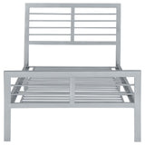 Cooper Metal Twin Open Frame Bed Silver