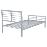 Cooper Metal Twin Open Frame Bed Silver
