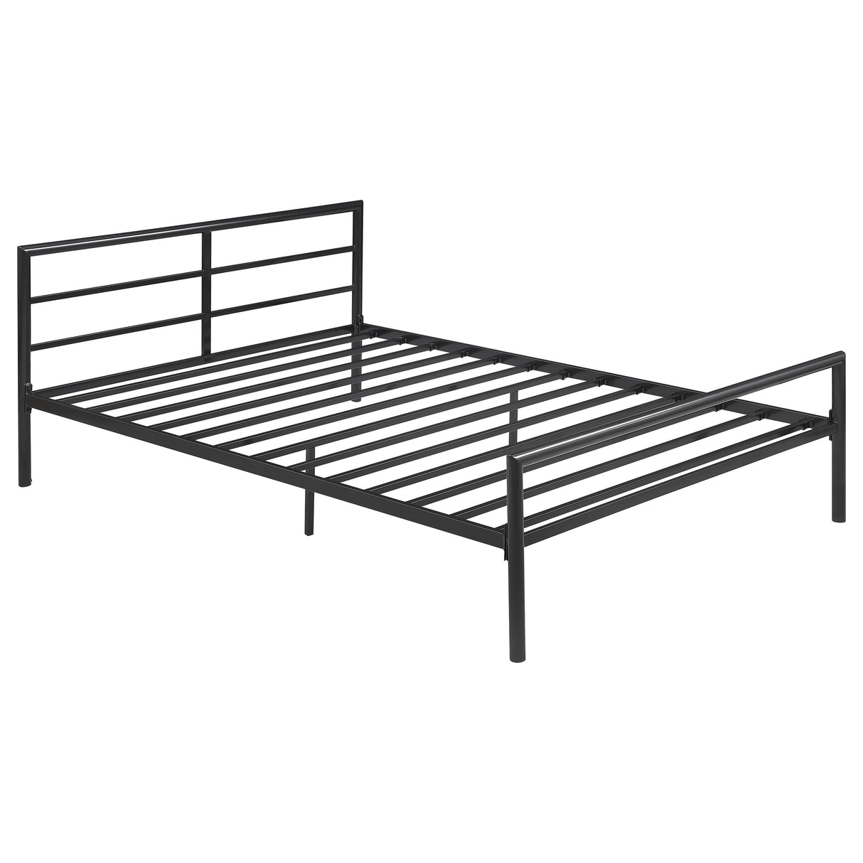 Furniture City Houma - Coaster - Fisher Metal Full Open Frame Bed Gunmetal - 300279F