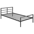 Furniture City Houma - Coaster - Fisher Metal Twin Open Frame Bed Gunmetal - 300279T