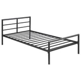 Furniture City Houma - Coaster - Fisher Metal Twin Open Frame Bed Gunmetal - 300279T