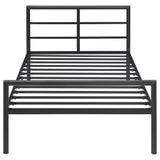 Fisher Metal Twin Open Frame Bed Gunmetal