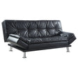 Furniture City Houma - Coaster - Dilleston Upholstered Tufted Convertible Sofa Bed Black - 300281