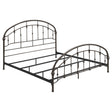 Furniture City Houma - Coaster - Rowan Metal Eastern King Open Frame Bed Dark Bronze - 300407KE