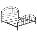 Furniture City Houma - Coaster - Rowan Metal Eastern King Open Frame Bed Dark Bronze - 300407KE