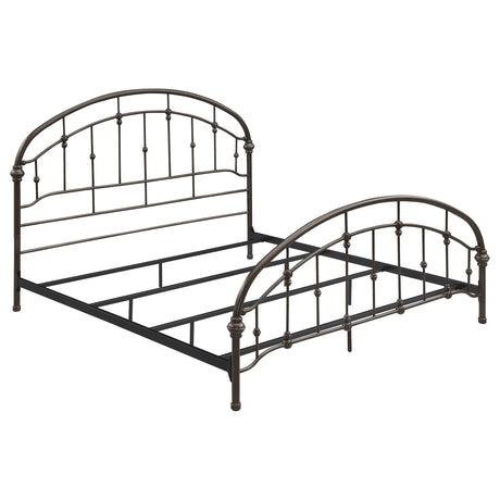 Furniture City Houma - Coaster - Rowan Metal Eastern King Open Frame Bed Dark Bronze - 300407KE