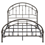 Rowan Metal Queen Open Frame Bed Dark Bronze