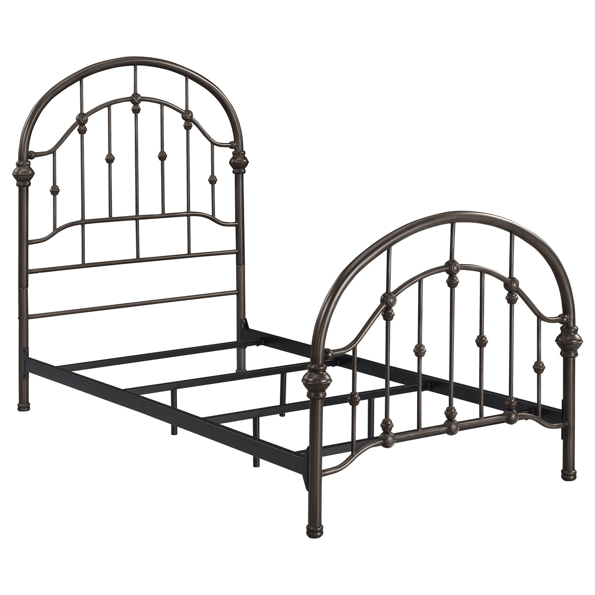 Furniture City Houma - Coaster - Rowan Metal Twin Open Frame Bed Dark Bronze - 300407T