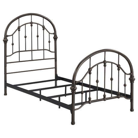 Furniture City Houma - Coaster - Rowan Metal Twin Open Frame Bed Dark Bronze - 300407T