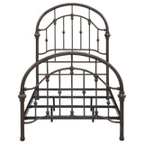 Rowan Metal Twin Open Frame Bed Dark Bronze