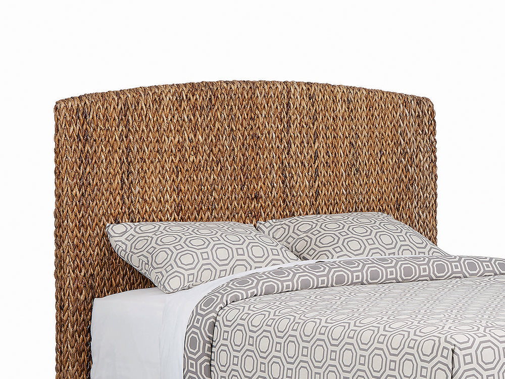Furniture City Houma - Coaster - Laughton Woven Banana Leaf Queen Panel Headboard Amber - 300501QB1