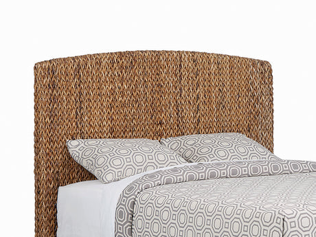 Furniture City Houma - Coaster - Laughton Woven Banana Leaf Queen Panel Headboard Amber - 300501QB1